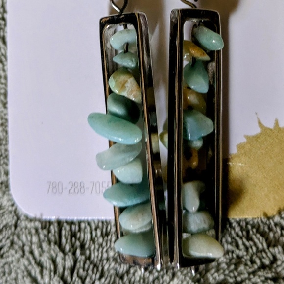 Unique Turquoise Earrings - Picture 2 of 3